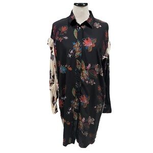Essentiel Antwerp Floral Contrast Shirt Dress Size 34